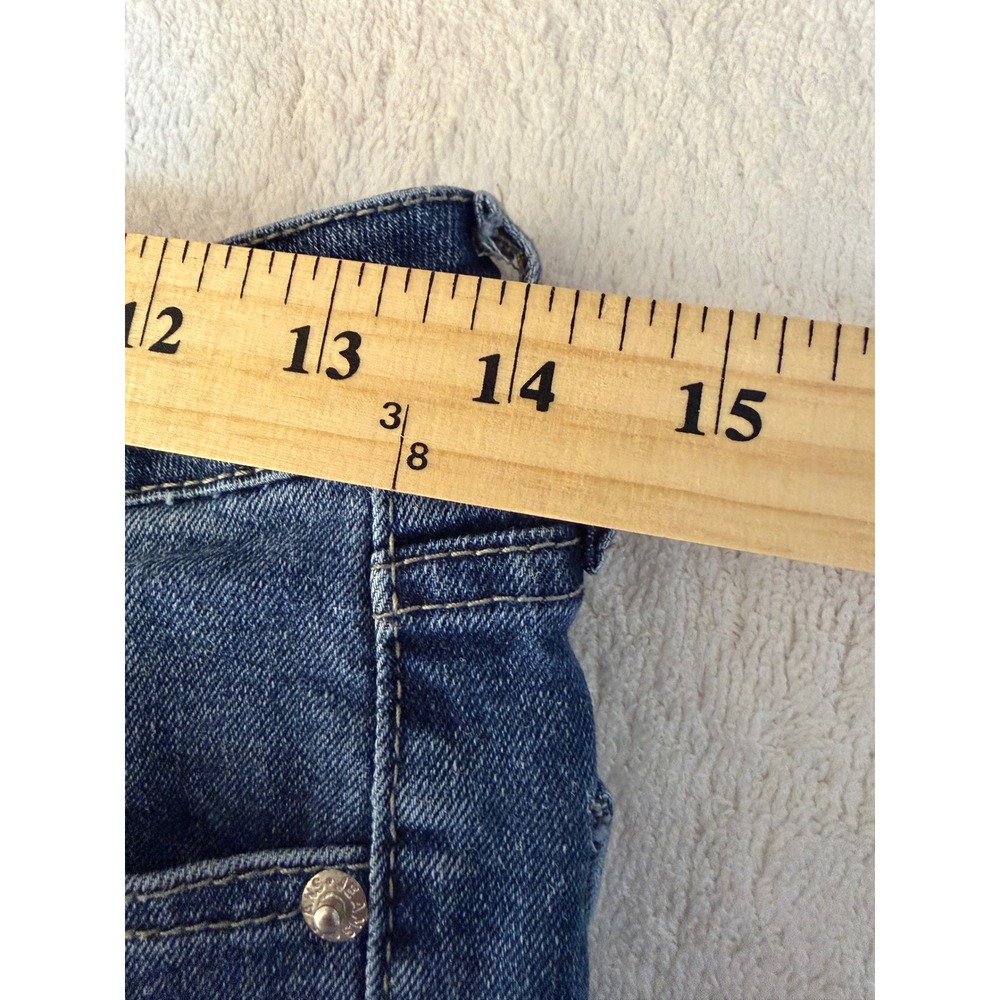 Carbon Womens High Rise Flare Jeans Medium Wash Blue Size 3 Retro Wide Leg - Picture 5 of 9